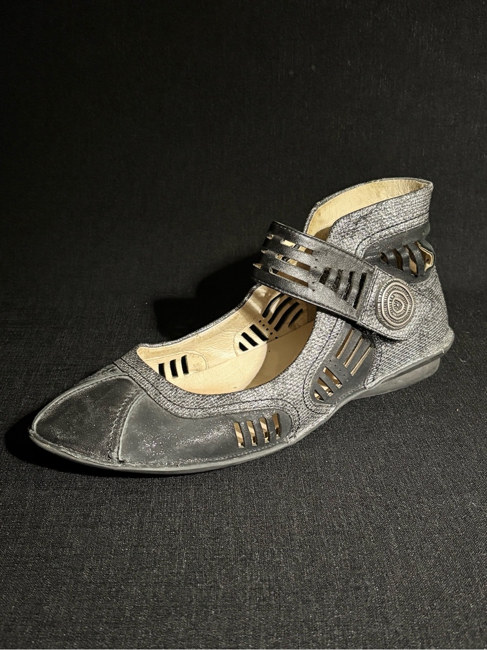 Fugitive Francesco Rossi Leather Mary Jane Flats 39 Whimsygoth Dark Academia